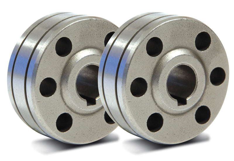 SET OF 2 DRIVE ROLLS TYPE B - Ø 0.6/0.8 - STEEL