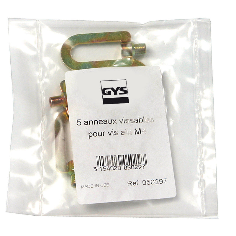 5 SCREWABLE RING FOR ALU SCREWS M4