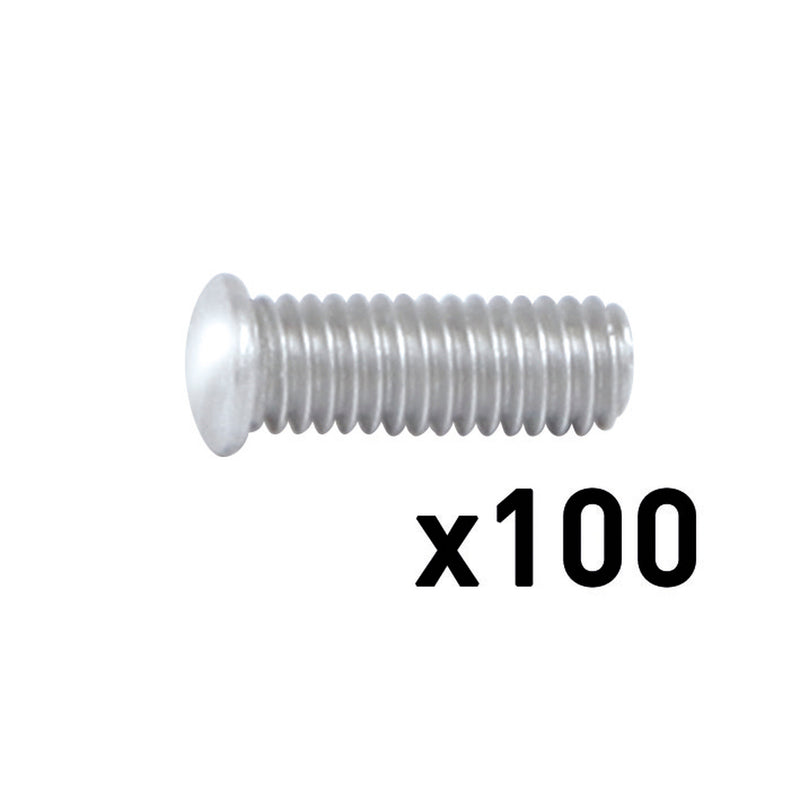 100 x AlMg3 M5x16mm THREADED STUDS FOR ARCPULL