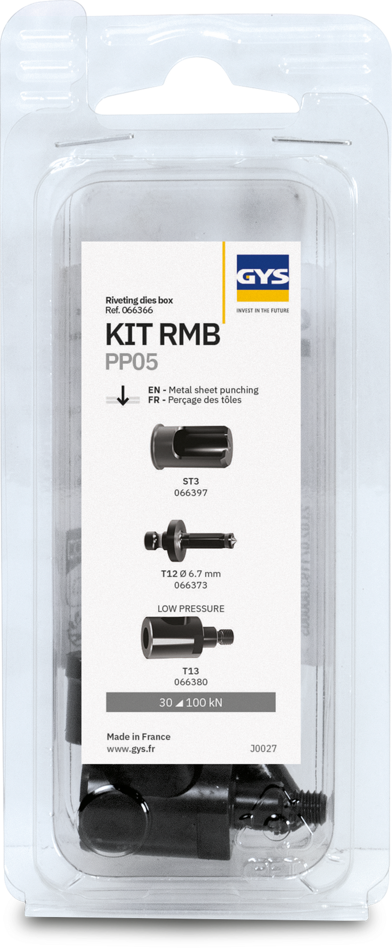 DIE KIT RMB PP 05 (Ø6.7mm LowPressure) RIVETER 10T.PP