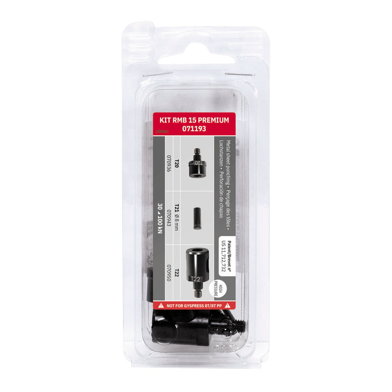DIE KIT RMB 15 PREMIUM (Ø8.0mm) for 10T/10T.PP