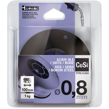 MIG WIRE REEL CuSi3 Ø0.8 - 1 KG D.100 - ERCuSi-A / S Cu6560