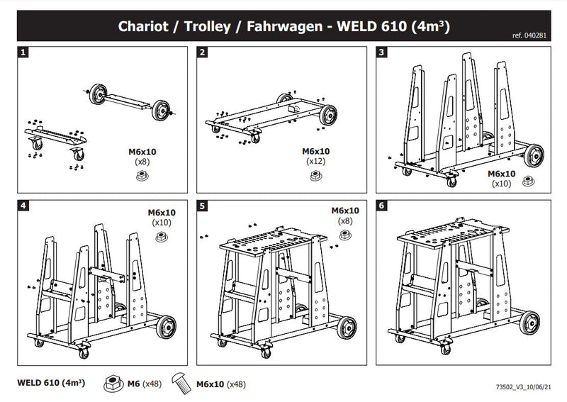 WELD 610 CART 4m³