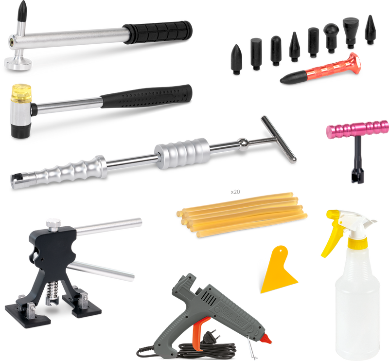 GYS GPR glue dent removal kit, 111 pieces in its case (ref. 085770)