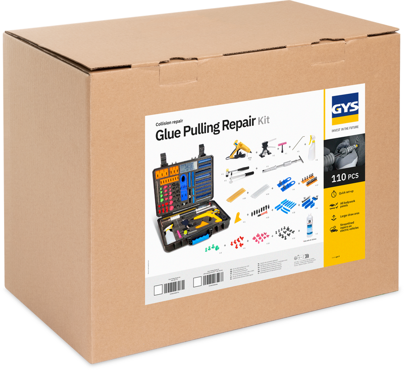 GYS GPR glue dent removal kit, 111 pieces in its case (ref. 085770)