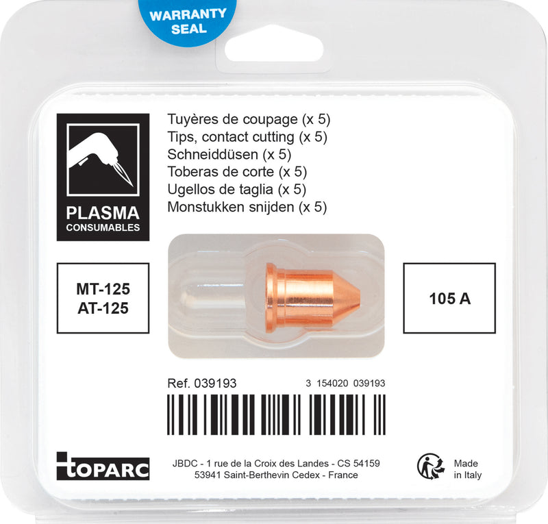 5 TIPS 105A - PLASMA TORCH MT/AT-125