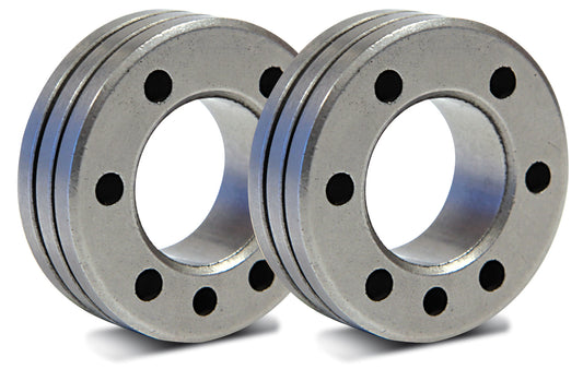 SET OF 2 DRIVE ROLLS TYPE C - Ø 1/1.2 - ALUMINIUM