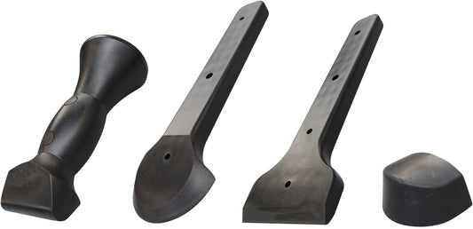 Set of 4 rubber tools
