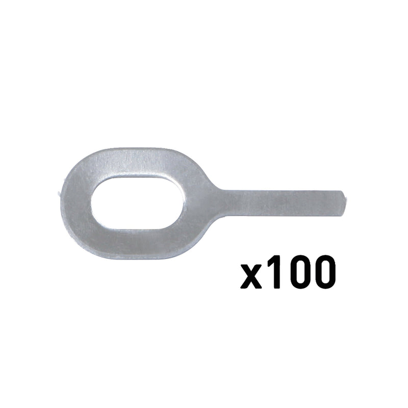 N°3 STRAIGHT PULLING RINGS AlMgSi 1.0mm x100