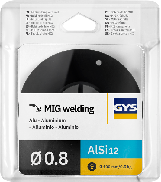 MIG WIRE REEL AlSi12 Ø0.8 - 0.5 KG D.100 - ER4047 / S Al 4047