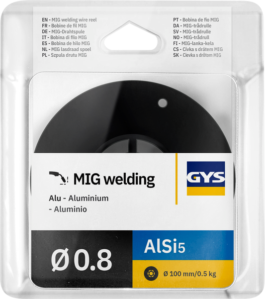 MIG WIRE REEL AlSi5 Ø0.8 - 0.5 KG D.100 - ER4043 / S Al 4043A