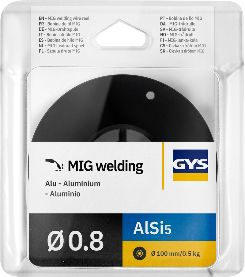 MIG WIRE REEL AlSi5 Ø0.8 - 0.5 KG D.100 - ER4043 / S Al 4043A