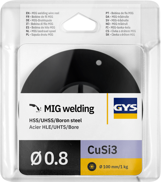 MIG WIRE REEL CuSi3 Ø0.8 - 1 KG D.100 - ERCuSi-A / S Cu6560