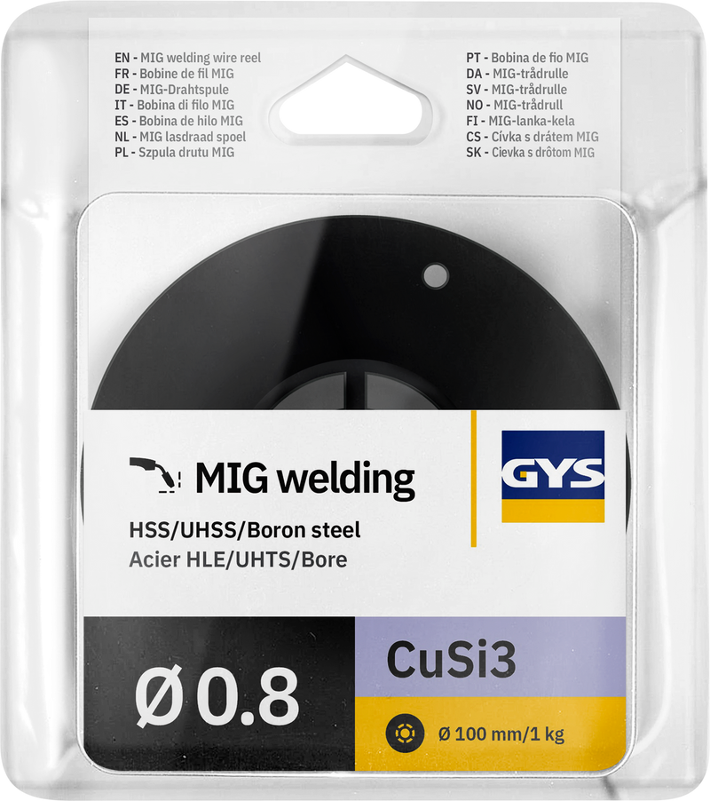 MIG WIRE REEL CuSi3 Ø0.8 - 1 KG D.100 - ERCuSi-A / S Cu6560